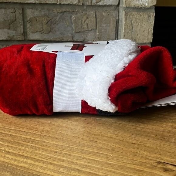 The Big One Kids Santa Hooded Bath Wrap - Red and White - Picture 7 of 7